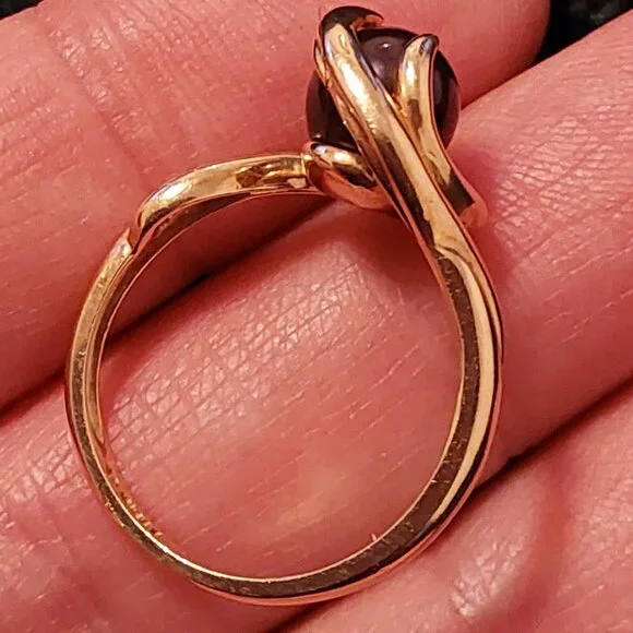 TAHITIAN PEARL14 KT. GOLD RING, VINTAGE 1990 BEAUTIFUL RING - Picture 4 of 15